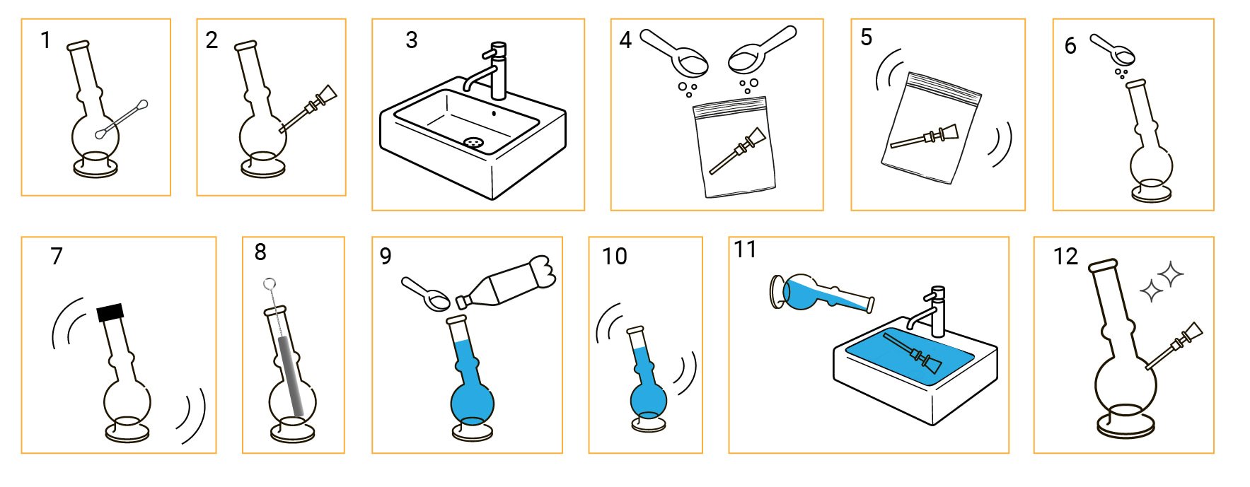 Het schoonmaken van je bong, kom of pijp Het schoonmaken van je bong, kom of pijp