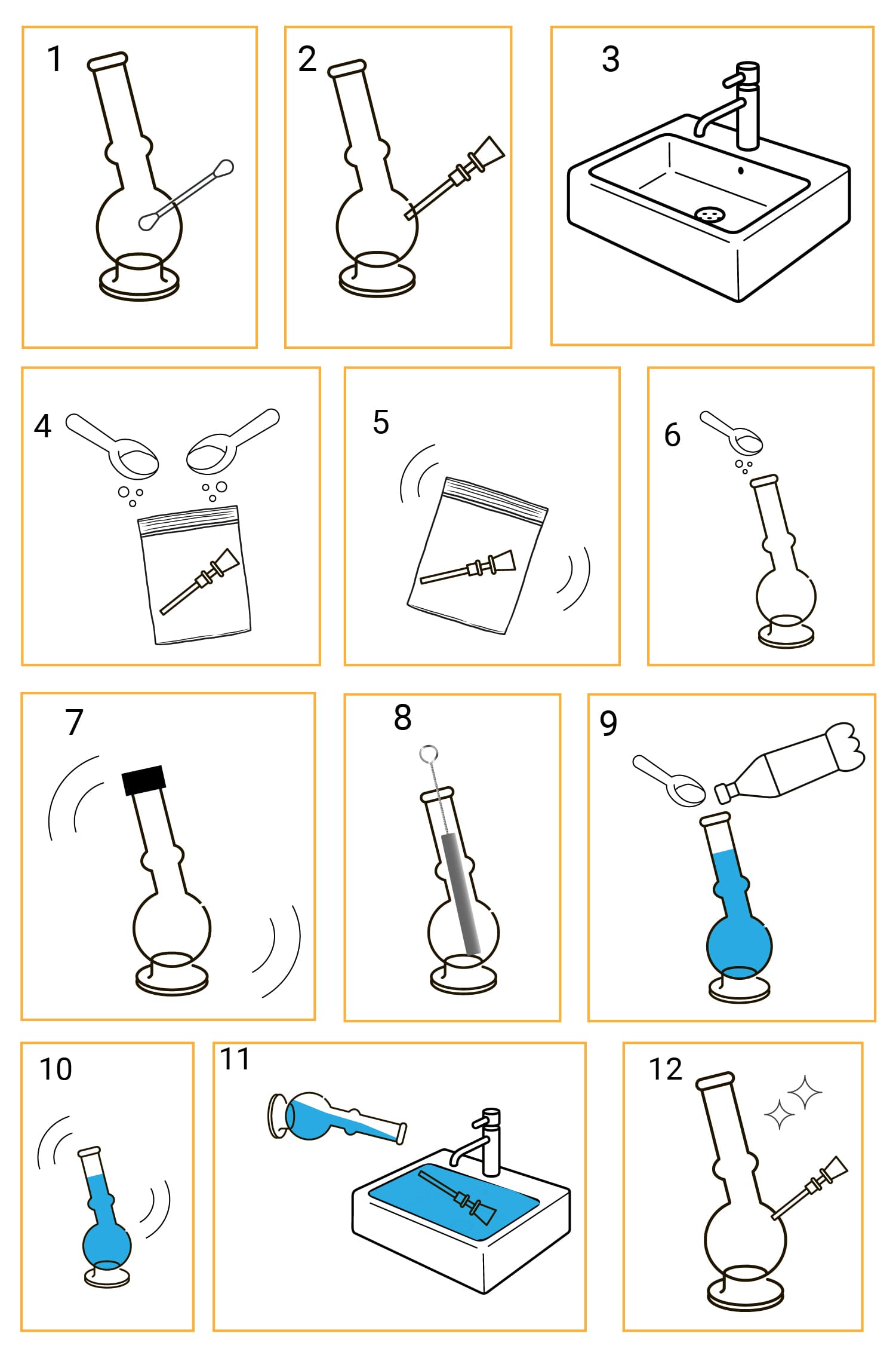 Het schoonmaken van je bong, kom of pijp Het schoonmaken van je bong, kom of pijp