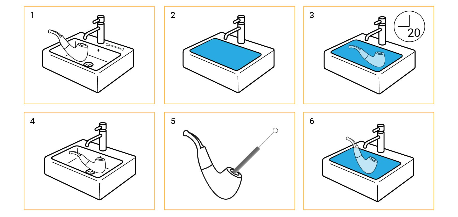 Het schoonmaken van je bong, kom of pijp