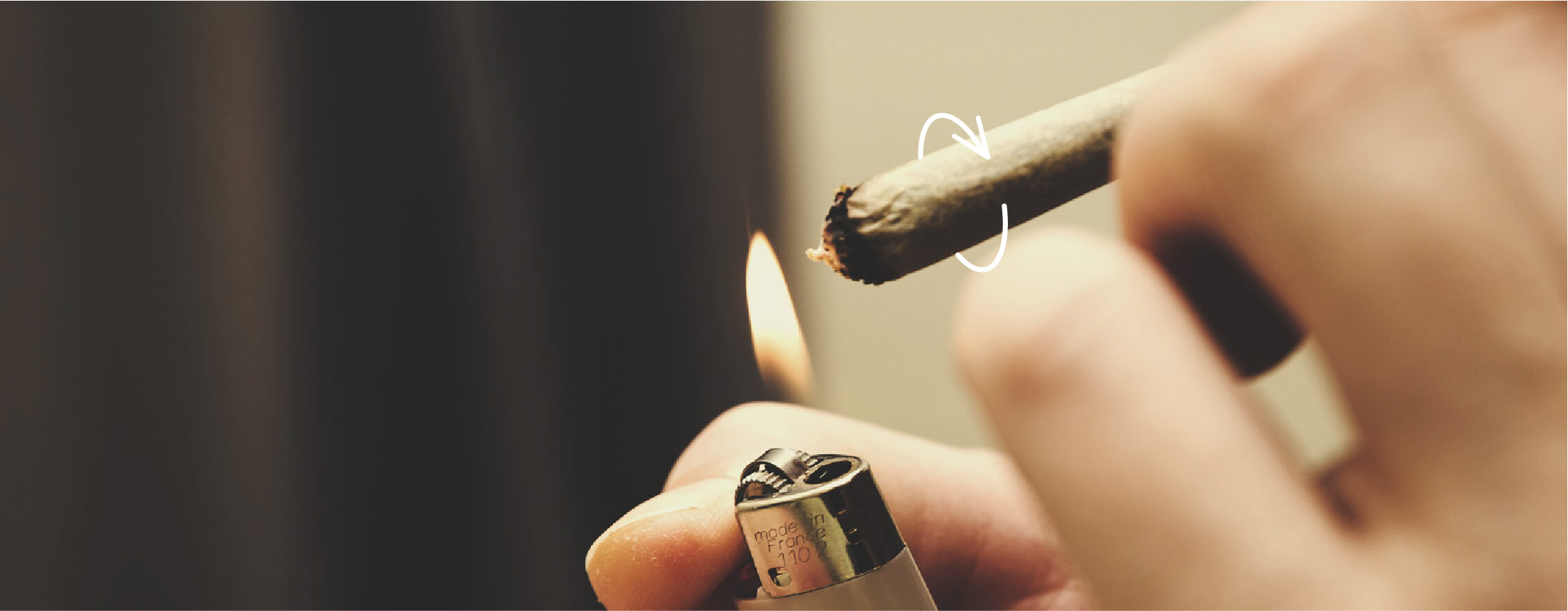 Een joint aansteken Een joint aansteken