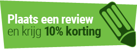 Ontvang een waardebon van 10% na het schrijven van een review