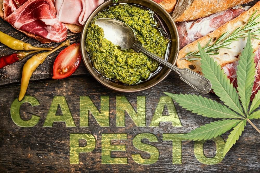 Veganistische, Gluten-Vrije Wiet Pesto
