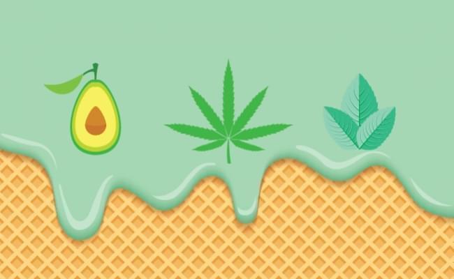 Vrij van Leed: Avocado Munt-Choco Ijs Met Cannabis
